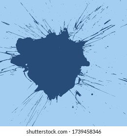 Blue Grunge Background Abstract Splatter