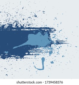 Fondo de Grunge Azul Abstract Splatt