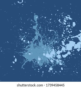 Fondo de Grunge Azul Abstract Splatt