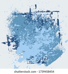 Blue Grunge Background Abstract Splatter