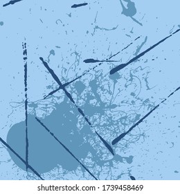 Blue Grunge Hintergrund Abstract Splatter