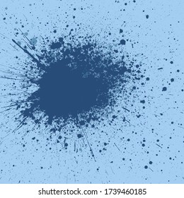 Blue Grunge Background Abstract Splatter