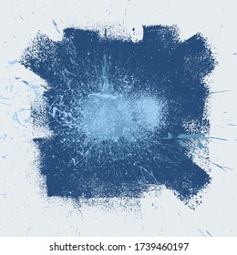 Blue Grunge Background Abstract Splatter