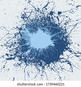 Fondo de Grunge Azul Abstract Splatt
