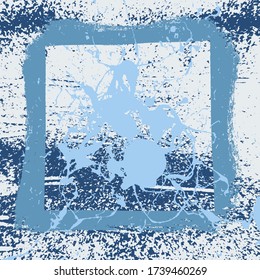 Blue Grunge Background Abstract Splatter