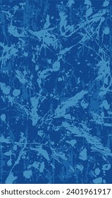 Blue grunge background. The texture of blotches, stains, streaks of paint