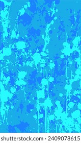 Blue grunge background. The texture of blotches, stains, streaks of paint
