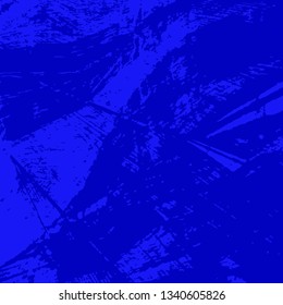 Blue grunge background. The texture of the brush