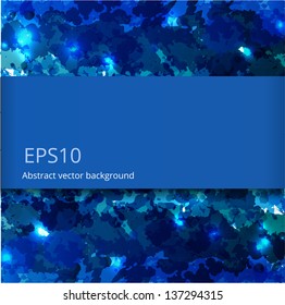Blue grunge background. Vector illustration.