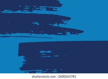 Blue grunge brush stroke background. Vector illustration for your design.