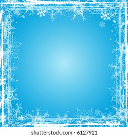blue grunge christmas background, vector illustration