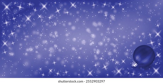 Fundo de Natal grunge azul, fundo de desejos de Natal, fundo de Natal Snowfall inverno, Flocos de neve voadora e estrelas no fundo azul de inverno. Ilustração vetorial.