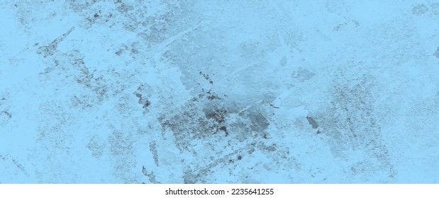Blue grunge dirty vector texture background. Hand-drawn painted textured illustration for cards, flyer, poster or cover design. Stone wall surface. Stucco wall backdrop.