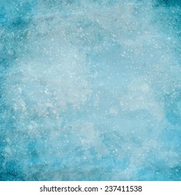 Blue grunge paper texture with little drops of white paint. Vector background.