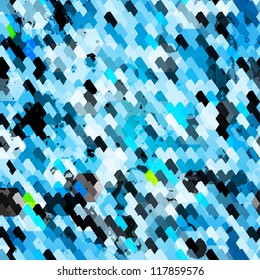 blue grunge seamless pattern