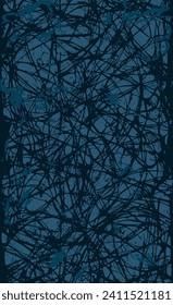 Blauer brüchiger Hintergrund. Vektorstruktur von Farben, Streifen, Blocks