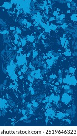 Fondo de estilo grunge azul. Textura de Vector de la pintura, rayas, manchas