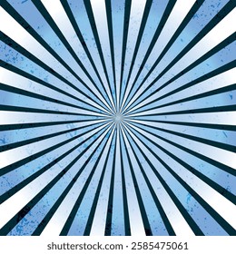 Blue Grunge Sunburst Abstract Texture