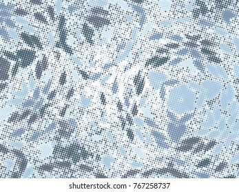 Blue grunge texture. Abstract halftone background. Vector pattern.