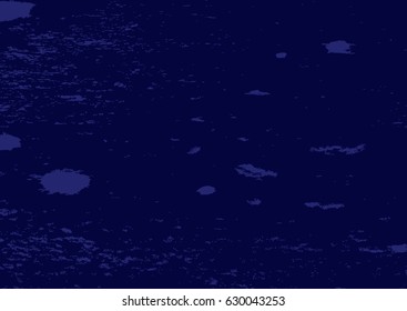 Blue grunge texture. Rectangular abstract background with scuffs. Vector illustration.