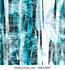 Blue grunge texture with sharp elements and stripes.