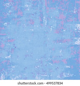 Blue grunge vector background. Grungy vintage texture