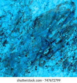 Blue grunge wall texture. Abstract vector background for web page, banners backdrop, fabric, home decor, wrapping