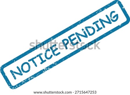 A blue grunge-effect rubber stamp impression showing "NOT STOPPED," symbolizing continuation or an unhalted process.