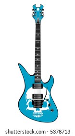 Blue guitar (vector)