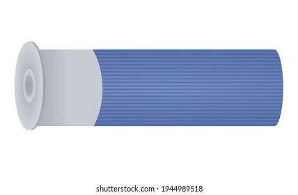 Balas con arma azul. ilustración vectorial