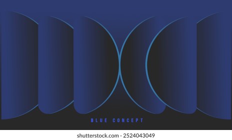 Blue half shape luxury background is suitable for banners, brochures, logos, wall art, and many other purposes. It is easy to edit according to need.