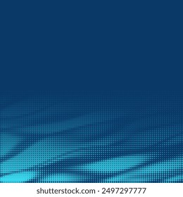 Blue halftone abstract background. Dotted texture. Vector illustration.