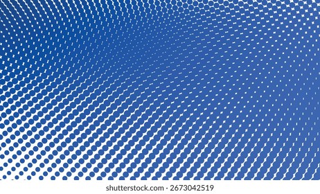 Blauer Halbton abstrakter Hintergrund Modernes Grafikdesign Muster Farbverlauf Minimale Vektorstruktur