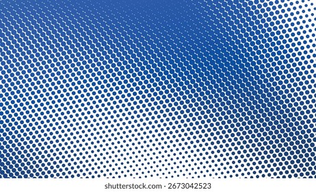 Fondo Abstractas de semitono azul Gradiente de patrón de Diseño gráfico moderno Textura de Vector mínima