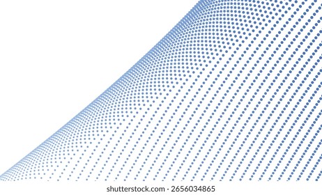 Blauer abstrakter Halbton-Hintergrund mit Polkadot-Muster für modernes Design und digitale Bilder