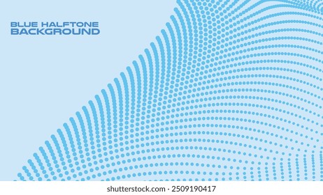 Imagen de Vector de fondo abstracto de semitono azul para fondo o presentación
