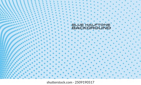Imagen de Vector de fondo abstracto de semitono azul para fondo o presentación
