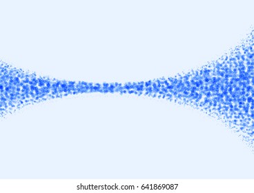 Blue halftone background.