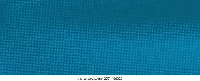 Blue halftone background. Bright pixelated dotted texture overlay. Pop art pattern in comic style. Vector illustration.