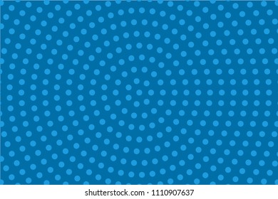 Blue halftone background. Digital gradient. Abstract backdrop with circles, point, dots. Dotted pattern. Vector illustration