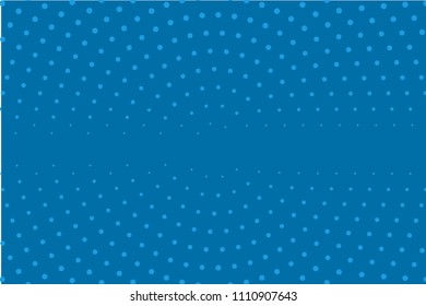 Blue halftone background. Digital gradient. Abstract backdrop with circles, point, dots. Dotted pattern. Vector illustration
