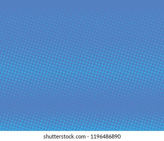 Blue Halftone Background. Fade Dotted Overlay. Digital Gradient. Pop-art style. Grunge Backdrop. Modern futuristic Pattern. Abstract panel. Vector illustration