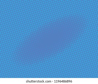 Blue Halftone Background. Fade Dotted Overlay. Digital Gradient. Pop-art style. Grunge Backdrop. Modern futuristic Pattern. Abstract panel. Vector illustration