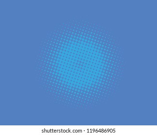 Blue Halftone Background. Fade Dotted Overlay. Digital Gradient. Pop-art style. Grunge Backdrop. Modern futuristic Pattern. Abstract panel. Vector illustration