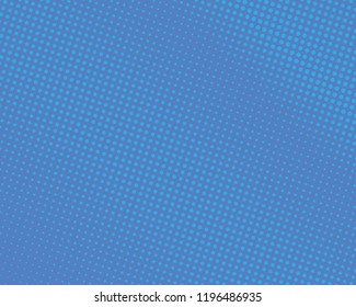 Blue Halftone Background. Fade Dotted Overlay. Digital Gradient. Pop-art style. Grunge Backdrop. Modern futuristic Pattern. Abstract panel. Vector illustration