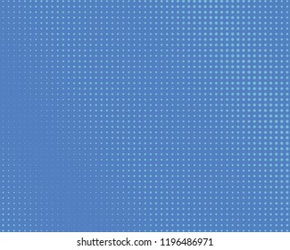 Blue Halftone Background. Fade Dotted Overlay. Digital Gradient. Pop-art style. Grunge Backdrop. Modern futuristic Pattern. Abstract panel. Vector illustration