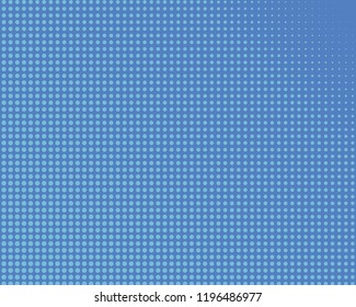 Blue Halftone Background. Fade Dotted Overlay. Digital Gradient. Pop-art style. Grunge Backdrop. Modern futuristic Pattern. Abstract panel. Vector illustration