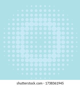 Hintergrund: blau. Fade Dotted Overlay. Digitaler Horizont. Pop-Art Stil. Grunge Hintergrund. Modernes futuristisches Muster. Abstrakte Tafel. Vektor-Abbildung