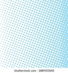 Fondo de medio tono azul. Punto de polka azul. Patrones de semitono. Moderno y limpio fondo de semitono, fondo, textura, patrón o superposición. Ilustración vectorial.