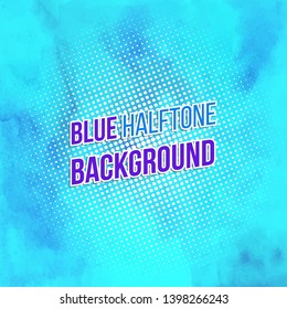 blauer Halbtonhintergrund für Posterdeckel